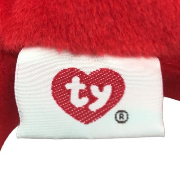 Vintage Ty Pillow Palls Red the Bull 14'' Plush 1997 Stuffed Animal Toy w/ Tags - Picture 10 of 12